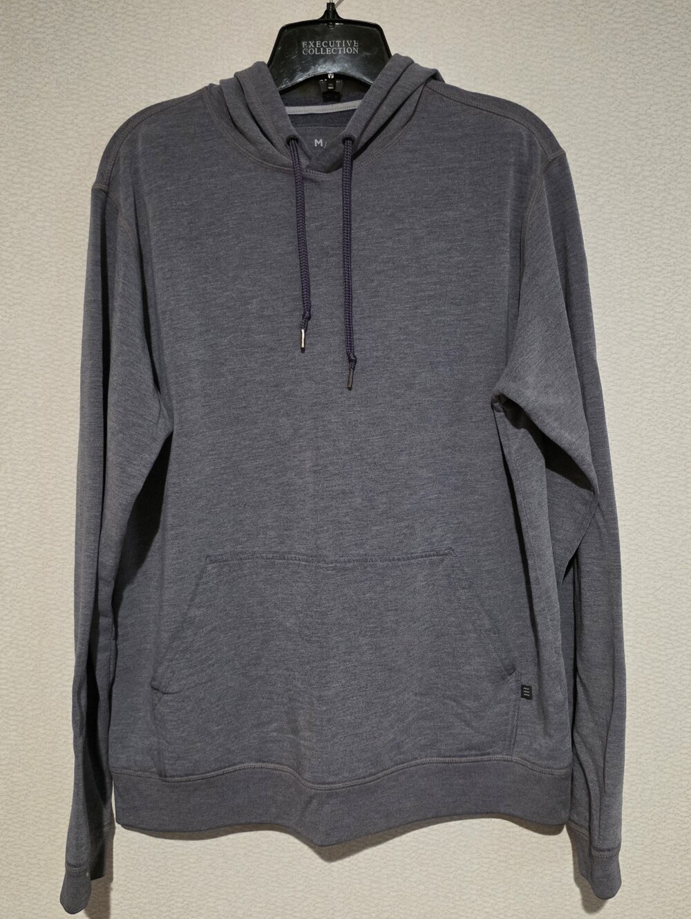 Free Fly Mens Bamboo Pullover Hoodie Medium Heathered Blue